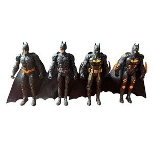 DC Comics 4-pc Multiverse Dark Knight Rises Crusader Batman Action Figures HTF